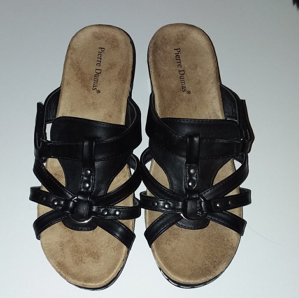 Pierre Dumas Womens Adjustable Strap Sandals